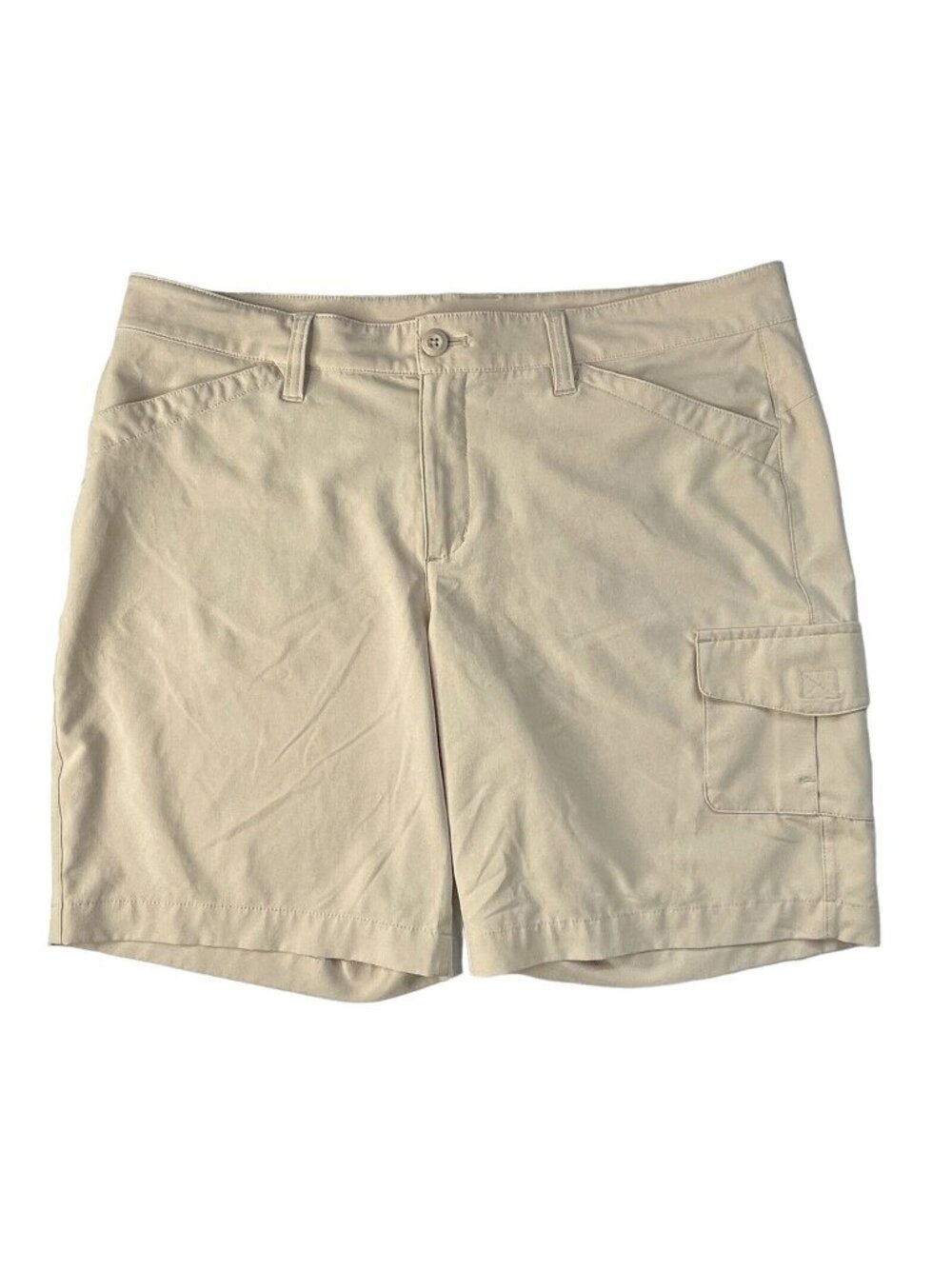 Eddie Bauer Cargo Shorts Womens‎ Size 12 Tan Beige Outdoor